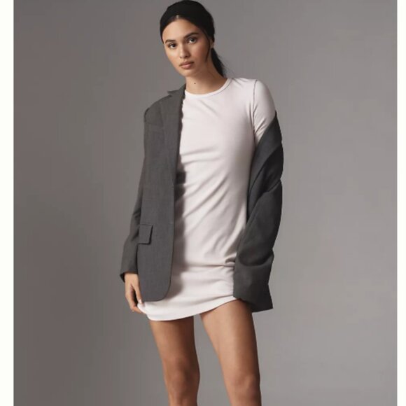 Brand New Sundry Ribbed Cut Out Short-Sleeve Mini Dress - Picture 3 of 8